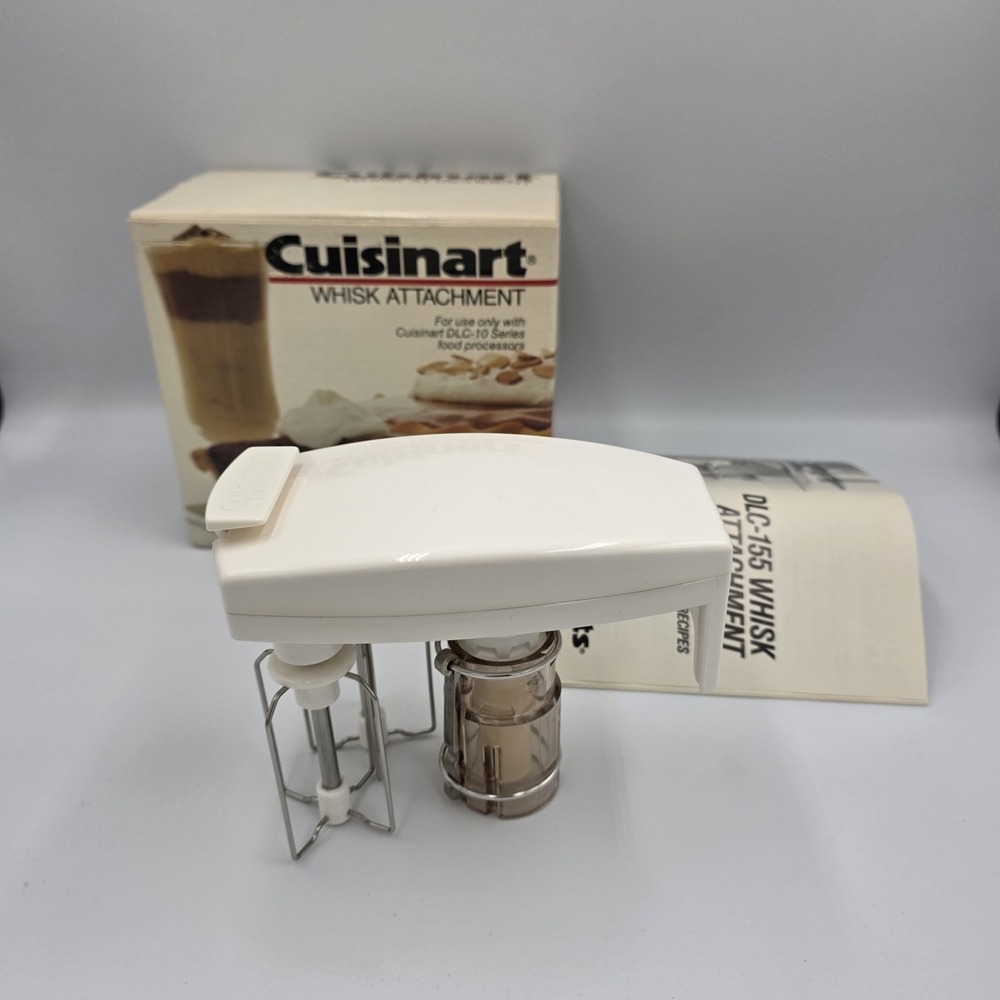 Cuisinart Whisk Attachment DLC-155 for DLC-10 Food Processor w/ Manual‎ & Box